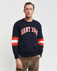 Color Blocked Sleeves Crew Neck Sweatshirt