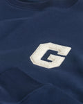 CLASSIC BLUE, G GRAPHIC C-NECK, CLOSE-UP BY GANT AU.