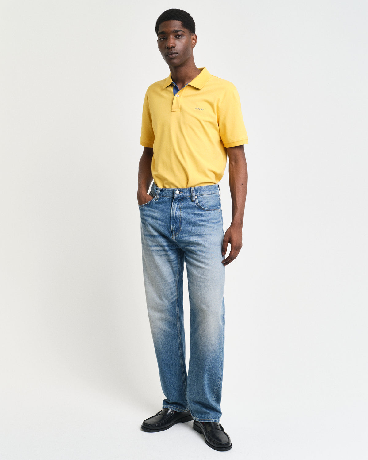 FADED SUNSET, REG CONTRAST PIQUE SS POLO BY GANT AU.