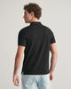 BLACK, REG SHIELD SS PIQUE POLO, BACK-VIEW BY GANT AU.