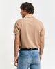 WARM KHAKI, REG SHIELD SS PIQUE POLO, BACK-VIEW BY GANT AU.