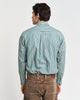 DEEP FOREST GREEN, REG CLASSIC POPLIN STRIPE SHIRT, BACK-VIEW BY GANT AU.