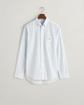 LIGHT BLUE, REG CLASSIC POPLIN BANKER SHIRT, FLAT-LAY BY GANT AU.
