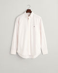 LIGHT PINK, REG CLASSIC OXFORD STRIPE SHIRT BY GANT AU.
