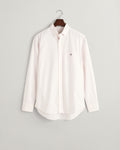 LIGHT PINK, REG CLASSIC OXFORD STRIPE SHIRT BY GANT AU.
