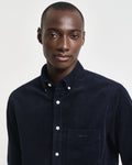 MODEL WEARING REG UT CORDUROY SHIRT