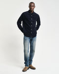 EVENING BLUE, REG UT CORDUROY SHIRT BY GANT AU.
