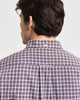 PLUMPED RED, REG POPLIN SMALL CHECK SHIRT, CLOSE-UP BY GANT AU.