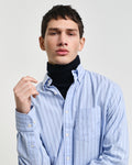 MODEL WEARING REG ARCHIVE OXFORD STRIPE SHIRT