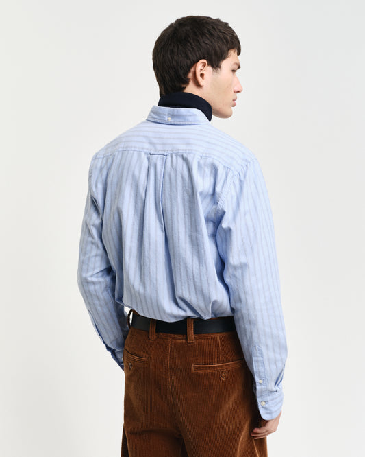 CLEAR SKY, REG ARCHIVE OXFORD STRIPE SHIRT, BACK-VIEW BY GANT AU.