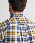 FADED SUNSET, REG ARCHIVE OXFORD CHECK SHIRT, CLOSE-UP BY GANT AU.