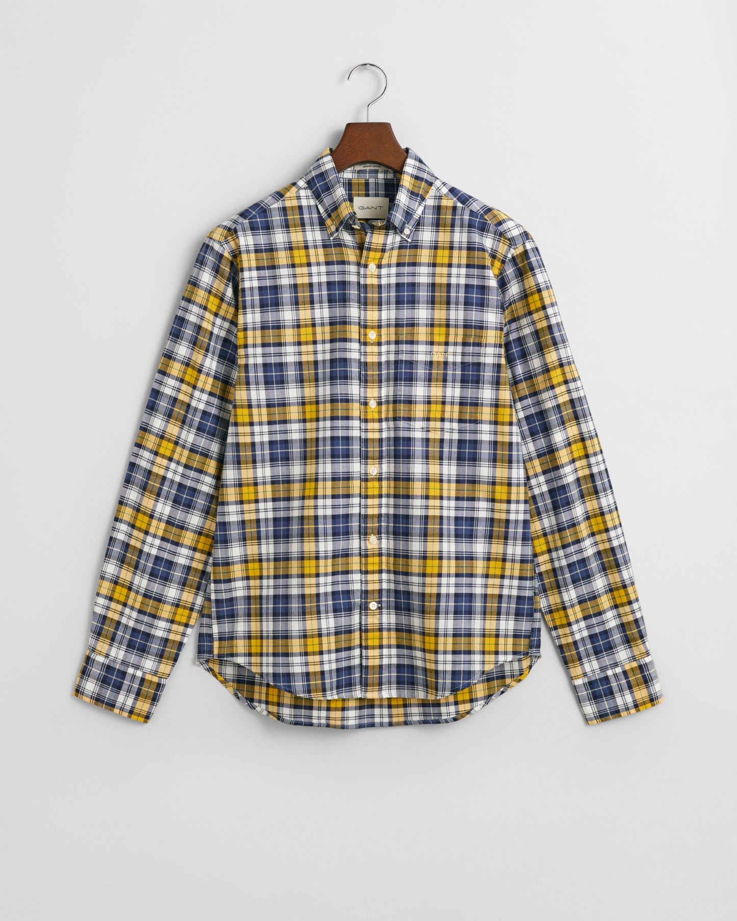 FADED SUNSET, REG ARCHIVE OXFORD CHECK SHIRT, FLAT-LAY BY GANT AU.