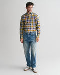 FADED SUNSET, REG ARCHIVE OXFORD CHECK SHIRT BY GANT AU.