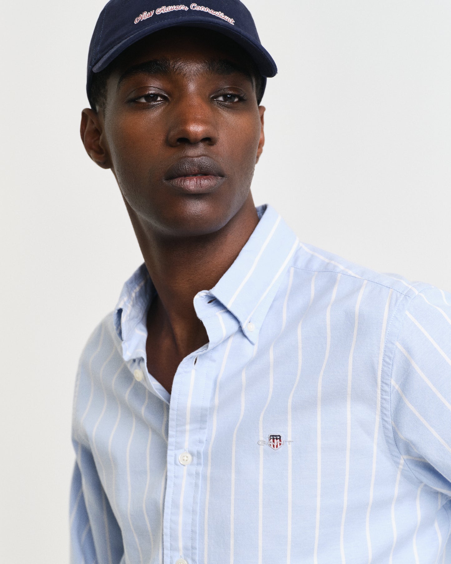 Slim Fit Striped Stretch Oxford Shirt