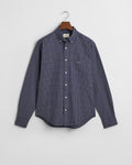 PERSIAN BLUE, REG JASPE TATTERSALL SHIRT, FLAT-LAY BY GANT AU.