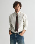 BURNT WHEAT, REG CLASSIC OXFORD CHECK SHIRT, FRONT-VIEW BY GANT AU.