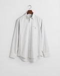 LIGHT BLUE, REG CLASSIC OXFORD CHECK SHIRT, FLAT-LAY BY GANT AU.