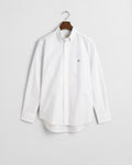 LIGHT PINK, REG CLASSIC OXFORD CHECK SHIRT, FLAT-LAY BY GANT AU.