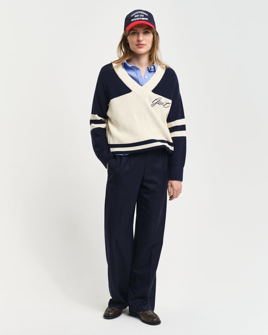EVENING BLUE, PULL-ON PANTS BY GANT AU.