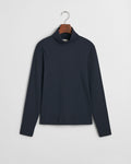 EVENING BLUE, SLIM RIB TURTLENECK, FLAT-LAY BY GANT AU.
