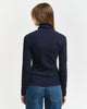 EVENING BLUE, SLIM RIB TURTLENECK, BACK-VIEW BY GANT AU.