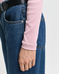 DUSTY PINK, SLIM RIB TURTLENECK, CLOSE-UP BY GANT AU.