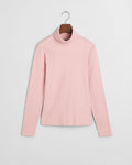 DUSTY PINK, SLIM RIB TURTLENECK, FLAT-LAY BY GANT AU.