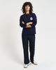 CLASSIC BLUE, G BADGE C-NECK SWEAT BY GANT AU.