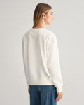 EGGSHELL, SHIELD C-NECK SWEAT, BACK-VIEW BY GANT AU.