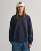 EVENING BLUE, SHIELD C-NECK SWEAT, FRONT-VIEW BY GANT AU.