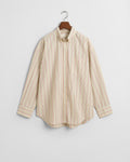 CREAM, OS STRIPED POPLIN BD SHIRT, FLAT-LAY BY GANT AU.