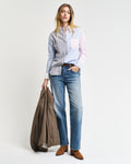 MODEL WEARING REL PATCHWORK BD SHIRT