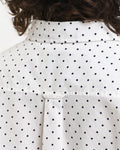 EGGSHELL, REG DOT PRINT CTN VOILE SHIRT, CLOSE-UP BY GANT AU.