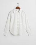 EGGSHELL, REG DOT PRINT CTN VOILE SHIRT, FLAT-LAY BY GANT AU.