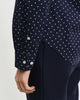 EVENING BLUE, REG DOT PRINT CTN VOILE SHIRT, CLOSE-UP BY GANT AU.