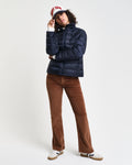 EVENING BLUE, LIGHT DOWN LOGO JACKET BY GANT AU.