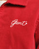 RUBY RED, CORD VARSITY JACKET, CLOSE-UP BY GANT AU.