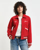 RUBY RED, CORD VARSITY JACKET, FRONT-VIEW BY GANT AU.