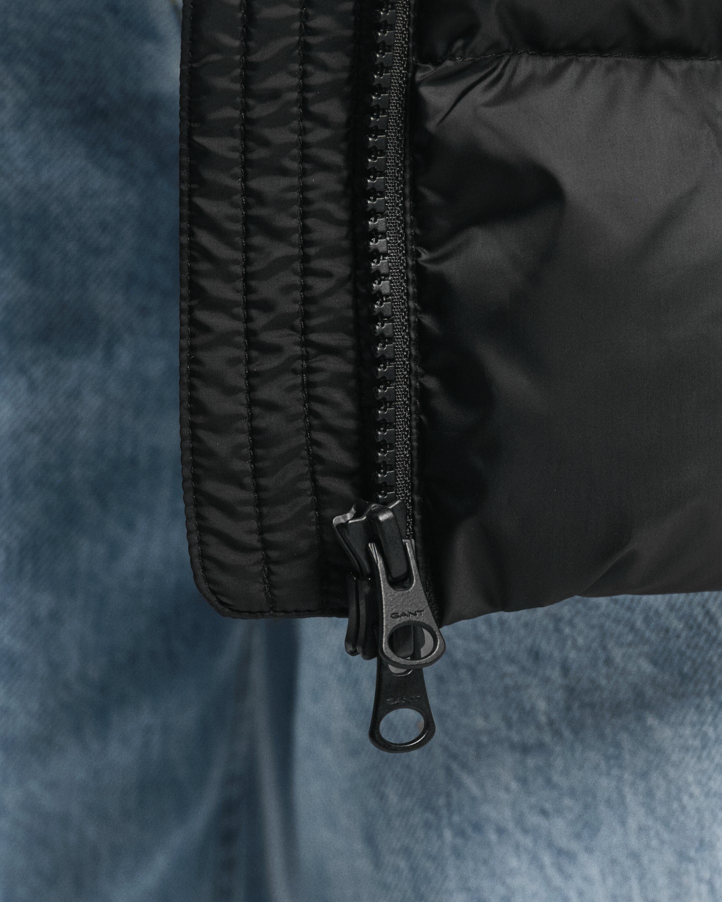 MODEL WEARING LIGHT DOWN COAT