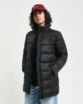 BLACK, LIGHT DOWN COAT, FRONT-VIEW BY GANT AU.