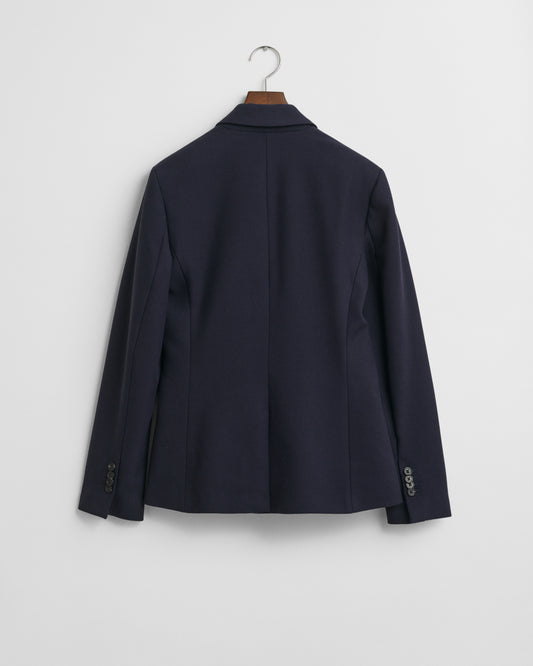 EVENING BLUE, SLIM TWILL BLAZER, BACK-VIEW BY GANT AU.