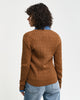 CACOA, STRETCH COTTON CABLE V-NECK, BACK-VIEW BY GANT AU.