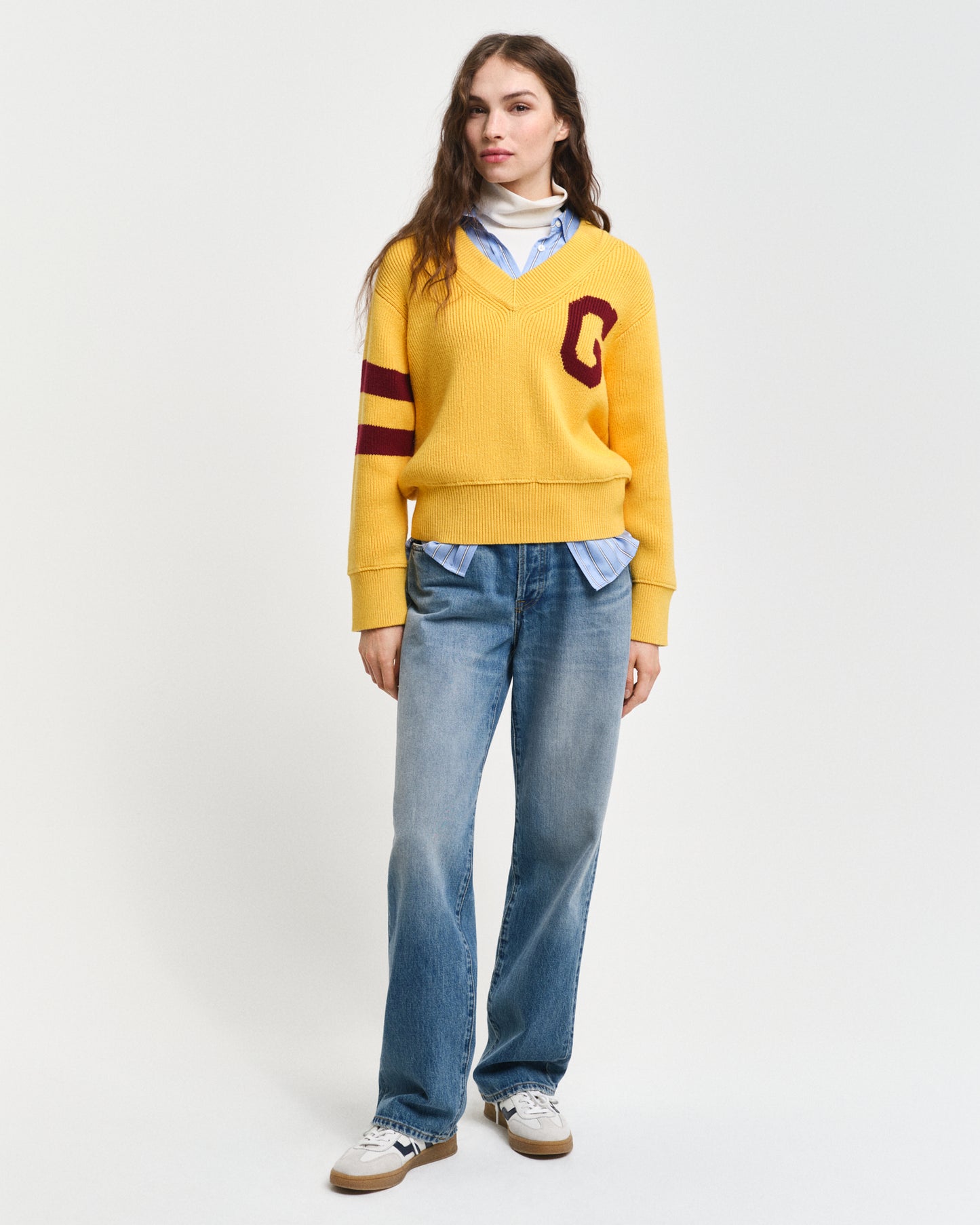 FADED SUNSET, GANT VARSITY V-NECK BY GANT AU.