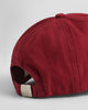 PLUMPED RED, SCRIPT WASHED COTTON CAP, CLOSE-UP BY GANT AU.