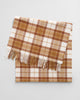 CUMIN BEIGE, CHECKED WOOL SCARF, FLAT-LAY BY GANT AU.