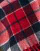 RUBY RED, CHECKED WOOL SCARF, CLOSE-UP BY GANT AU.