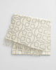 CREAM, G PATTERN WOOL SCARF BY GANT AU.