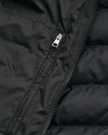 BLACK, LIGHT DOWN VEST, CLOSE-UP BY GANT AU.