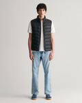 BLACK, LIGHT DOWN VEST BY GANT AU.