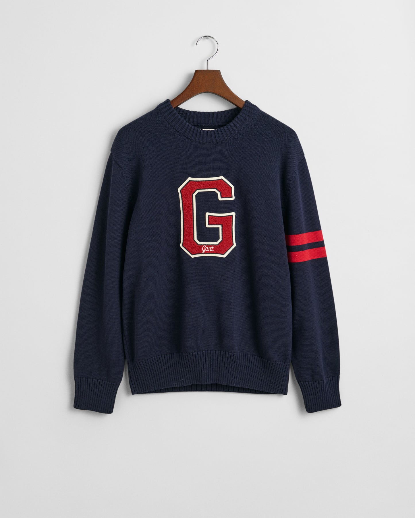 EVENING BLUE, SEASONAL G C-NECK, FLAT-LAY BY GANT AU.